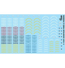 Gofer Racing Goodyear Tires and Fender Decal Sheet 1/24