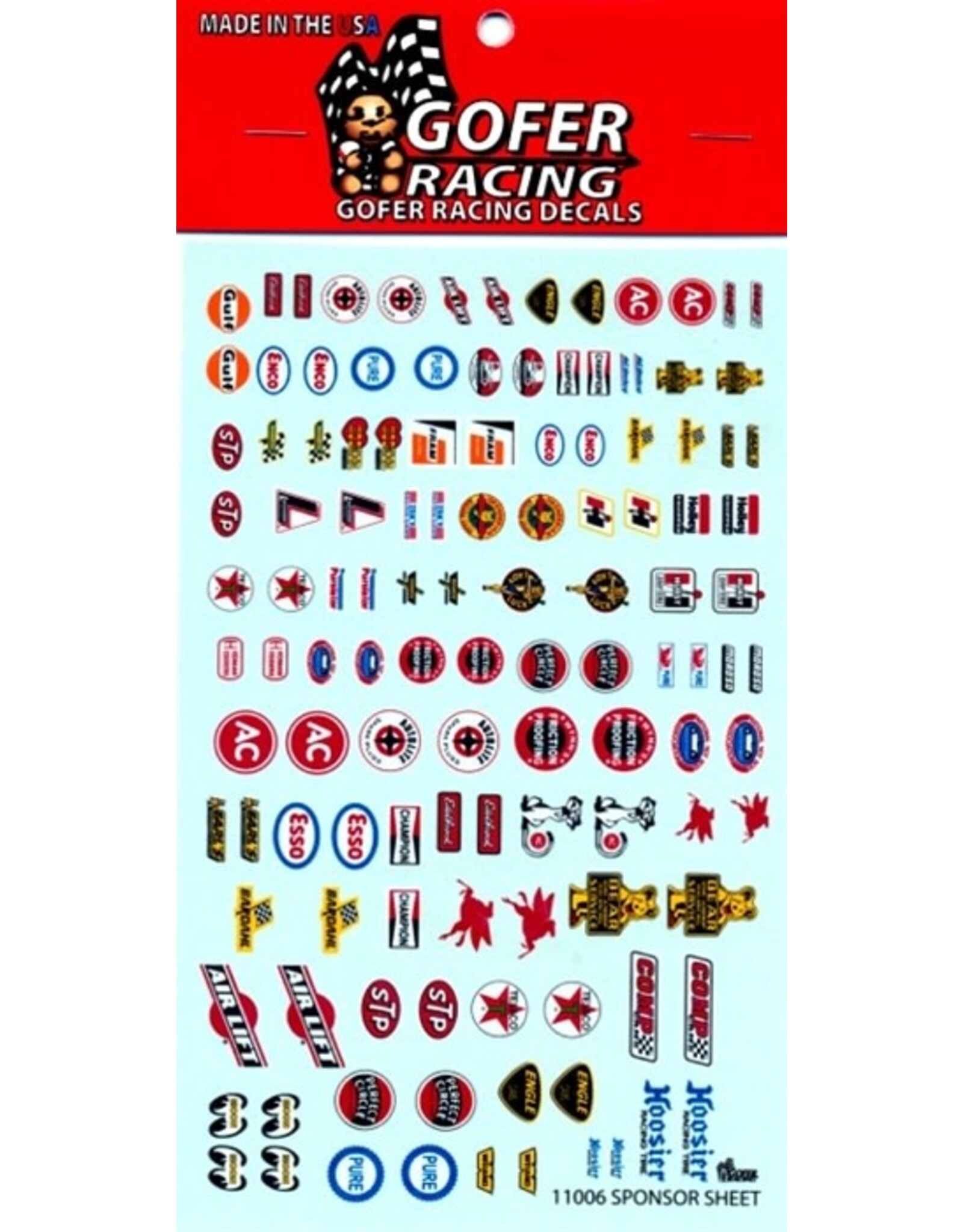 Gofer Racing Decals Sponsor sheet decals 1/24