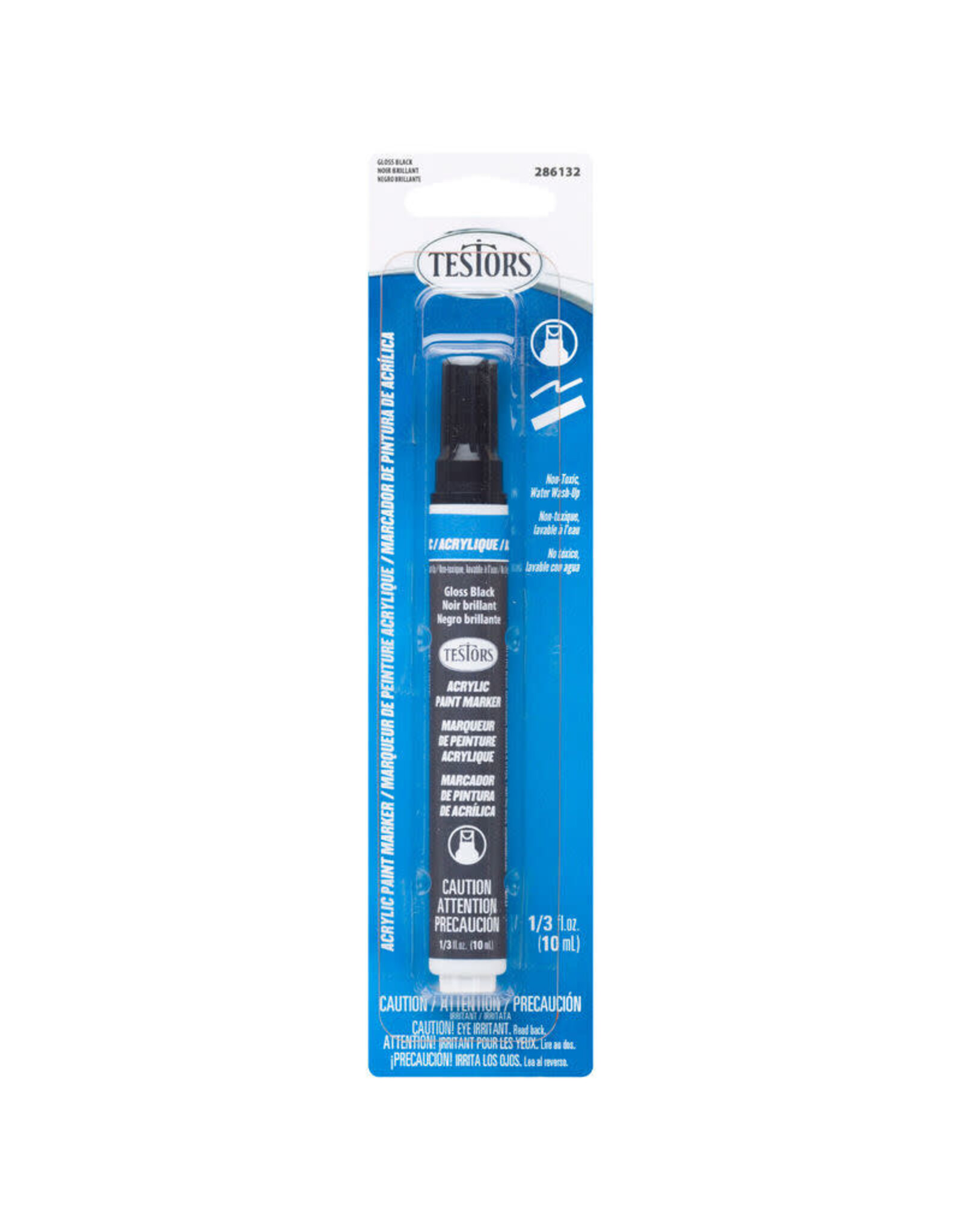 Testors Acrylic Paint Marker, Gloss Black