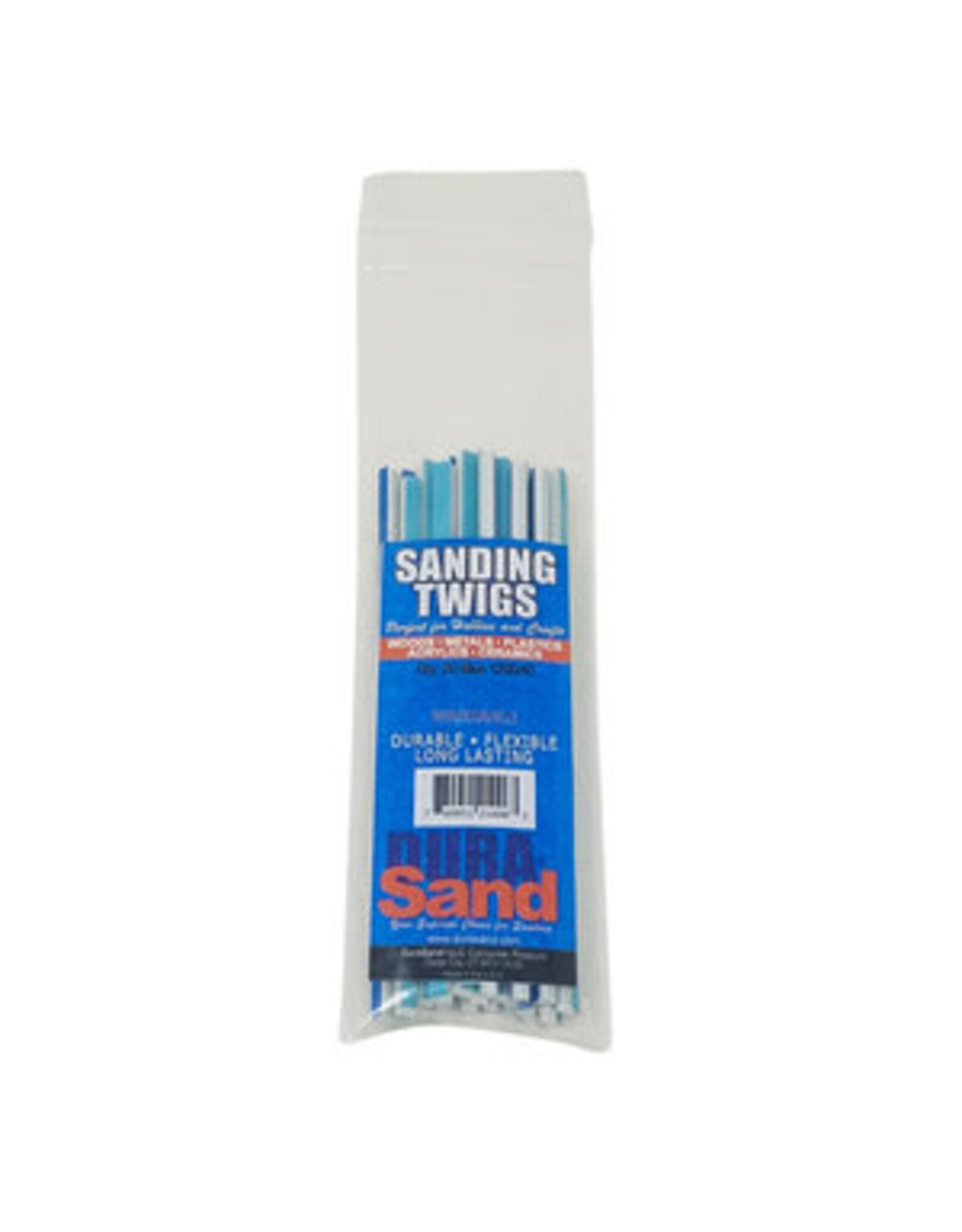 DuraSand Sanding Twigs, 20 Pieces, 120/240 Grit, Blue