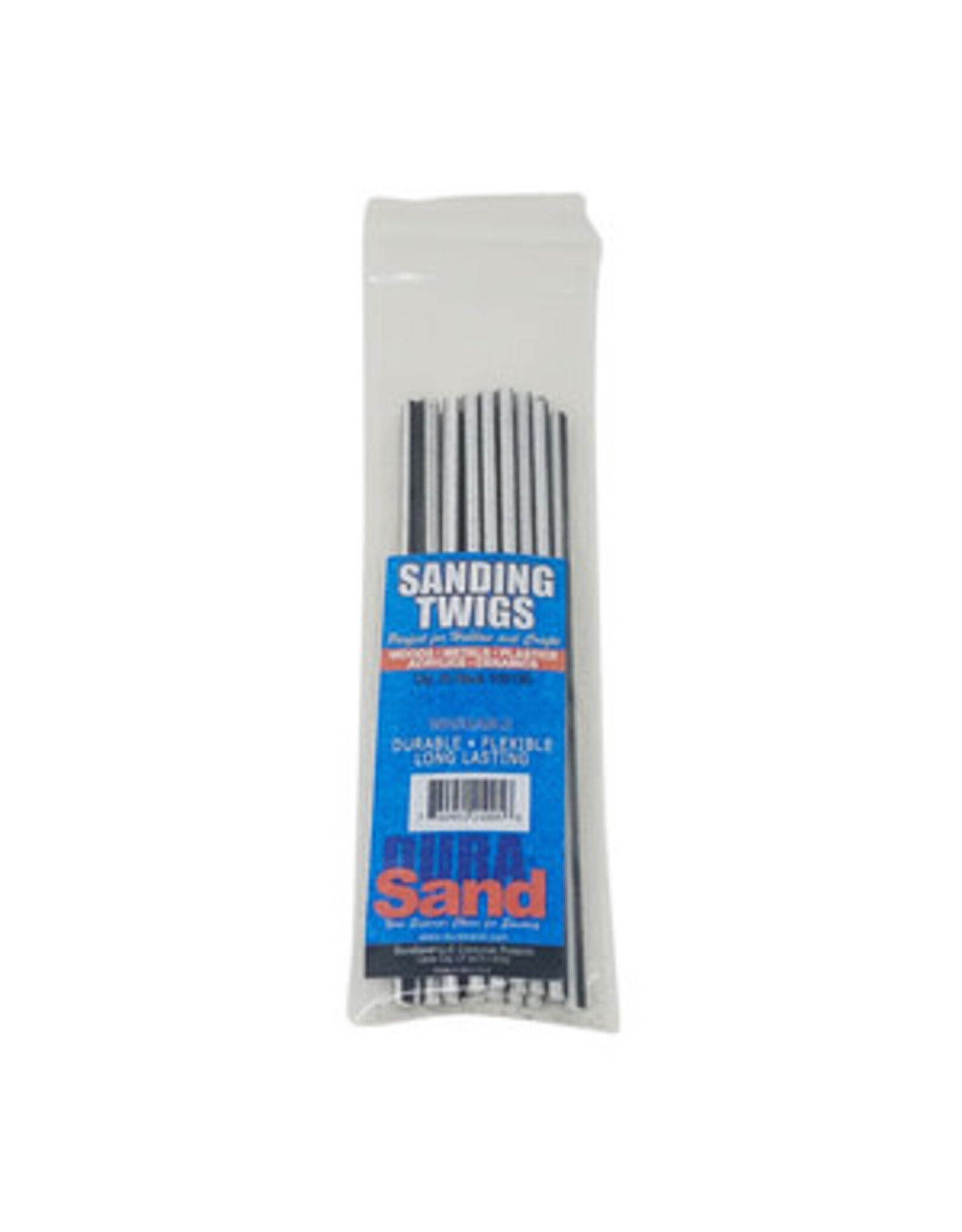 DuraSand Sanding Twigs, 20 Pieces, 100/180 Grit, Black