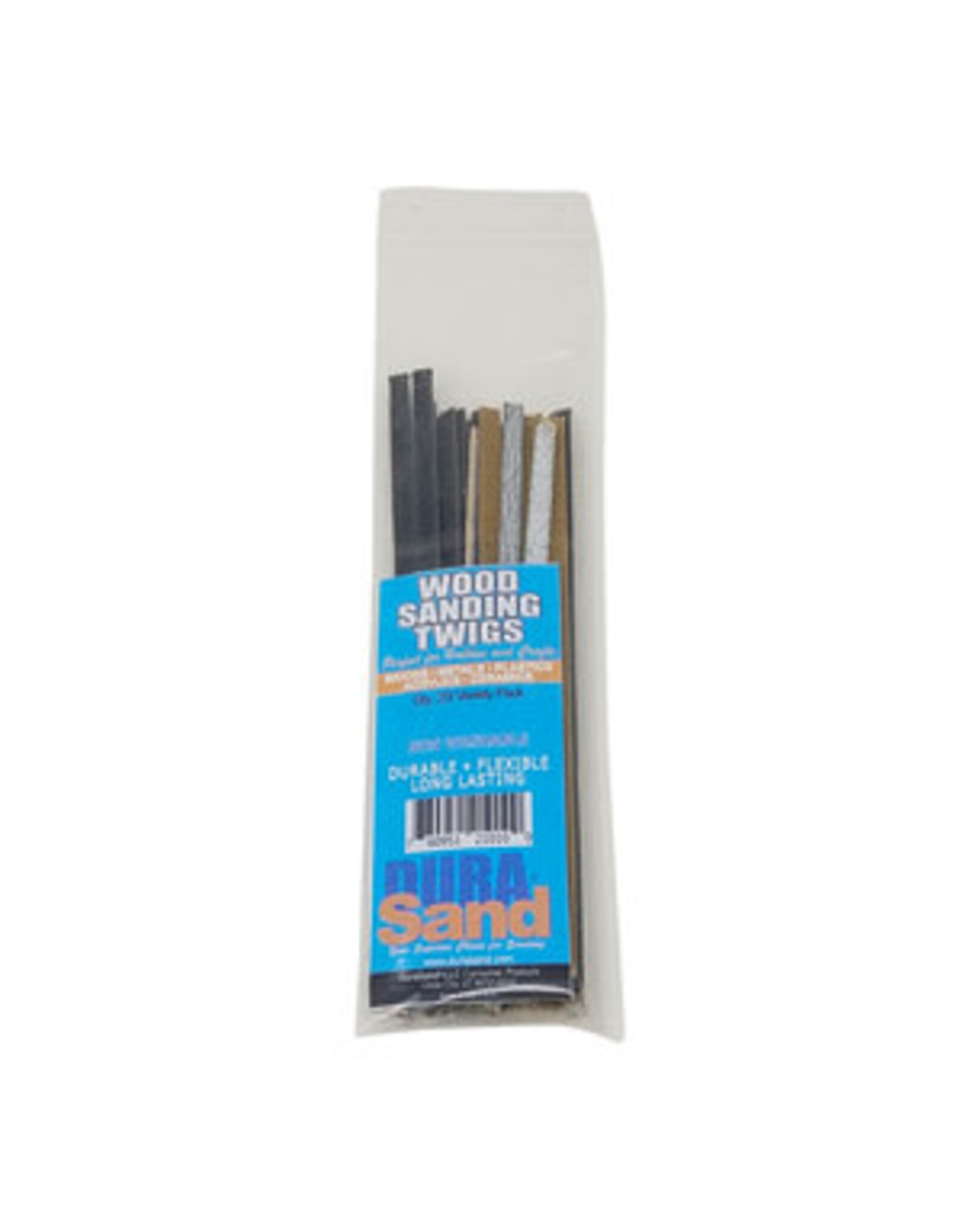 DuraSand Wood Sanding Twigs, 20 Piece, Assorted Grits & Colors