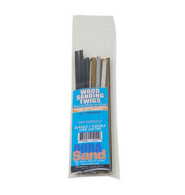 DuraSand Wood Sanding Twigs, 20 Piece, Assorted Grits & Colors