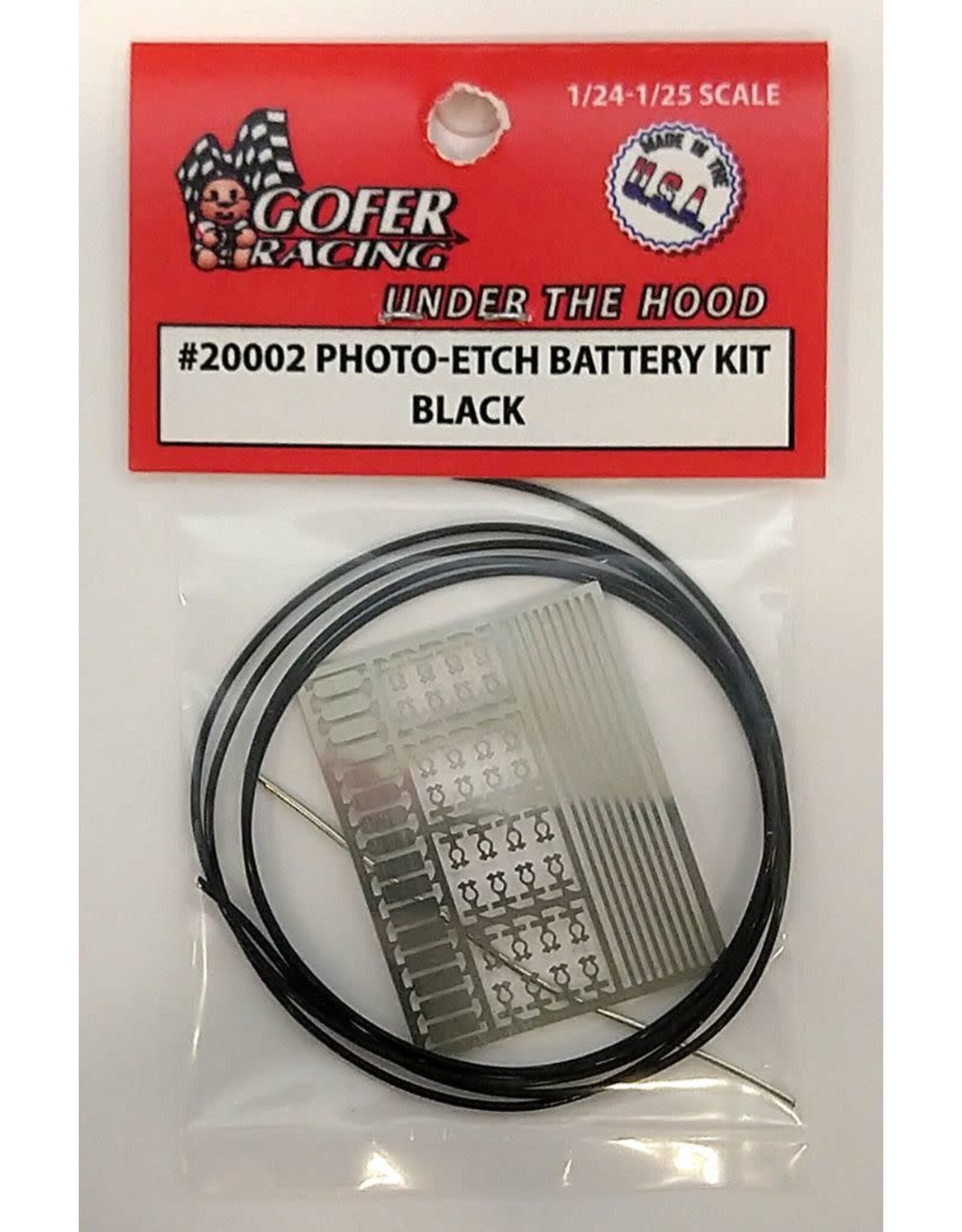 Gofer Racing Photo-Etch Battery Kit Black