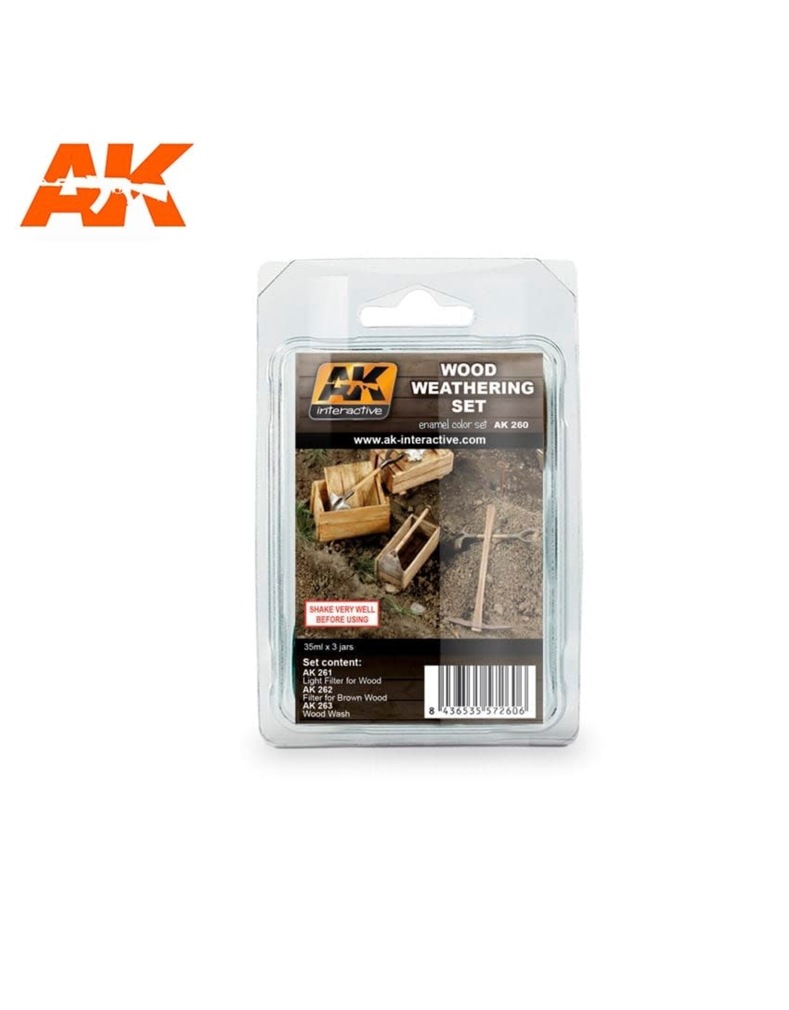 AK Interactive Wood Weathering Set