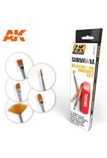 AK Interactive Survival Weathering Brush Set