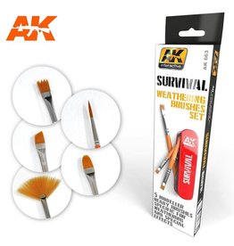 AK Interactive Survival Weathering Brush Set