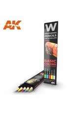 AK Interactive Weathering Pencils For Modeling Basics Colors