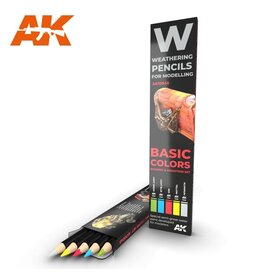 AK Interactive Weathering Pencils For Modeling Basics Colors