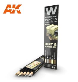 AK Interactive Weathering Pencil Set - Splashes, Dirt and Stains