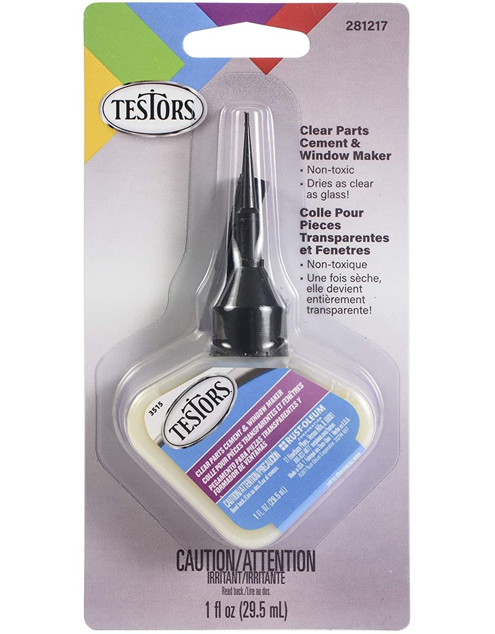 Testors Clear Parts Cement and Window Maker, 1oz