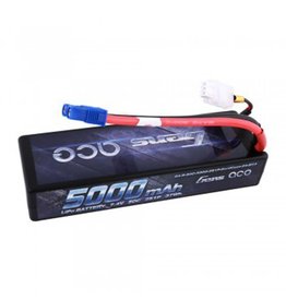 Gens Ace 5000mAh 7.4V 50C 2S1P Lipo Battery 24# w/ EC3 Plug