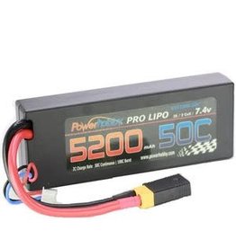 Power Hobby 5200mAh 7.4V 2S 50C LiPo Battery with Hardwired XT60 Connector w/HC Adapter