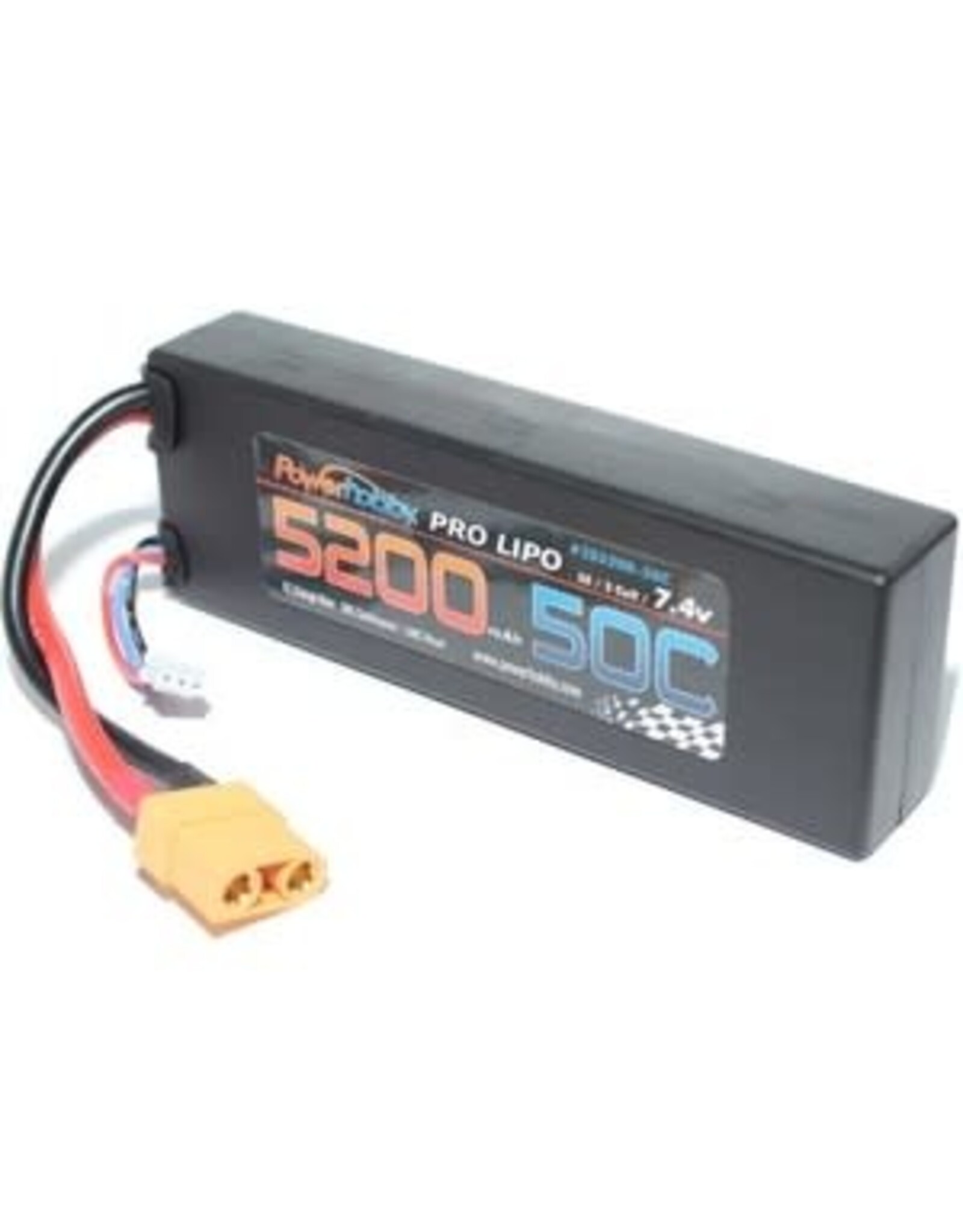 Power Hobby 5200 mAh 7.4V 2S 50C LiPo Battery w/ Hardwired XT90 Connector
