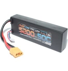 Power Hobby 5200 mAh 7.4V 2S 50C LiPo Battery w/ Hardwired XT90 Connector