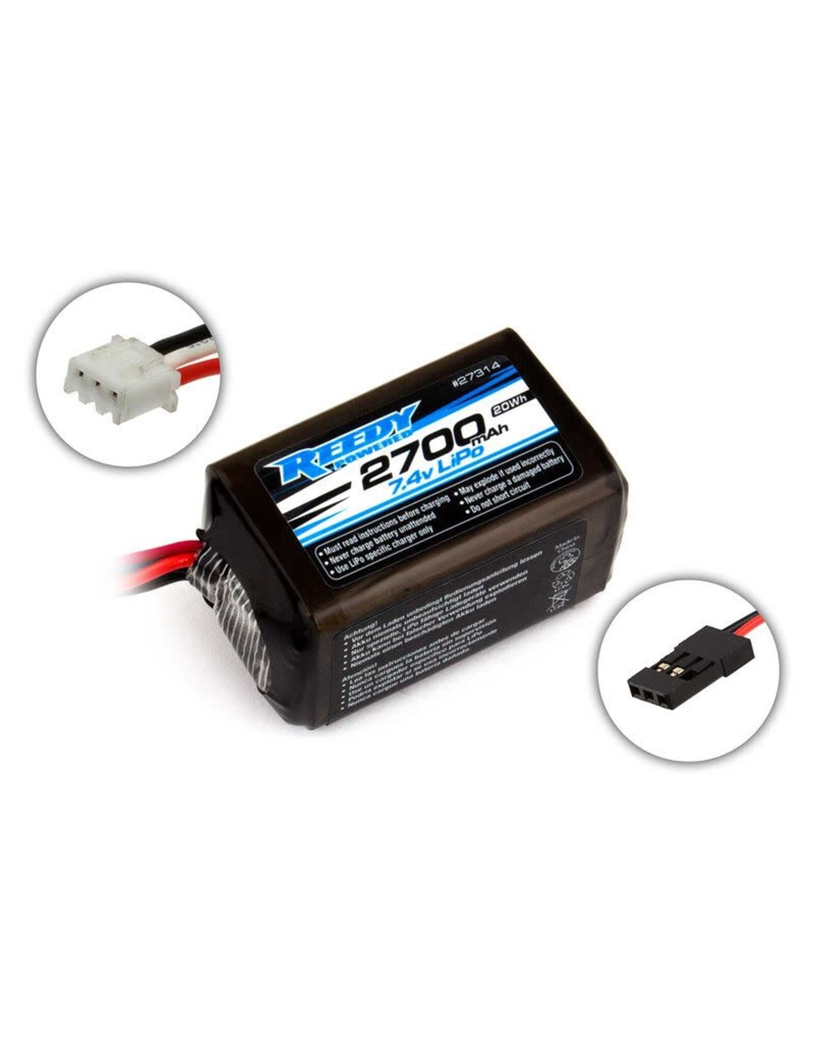 Team Associated Reedy LiPo Pro RX 2700mAH 7.4V Hump