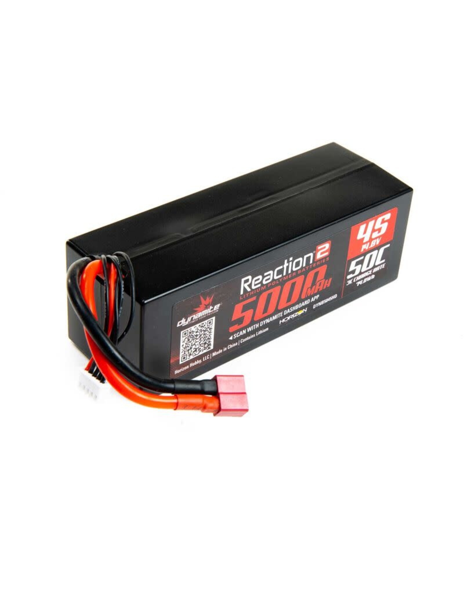 Dynamite Reaction2 14.8V 5000mAh 4S 50C LiPo, Case: Deans