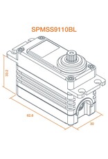 Spektrum S9110BL 1/5 Digital HV High Speed Brushless Servo