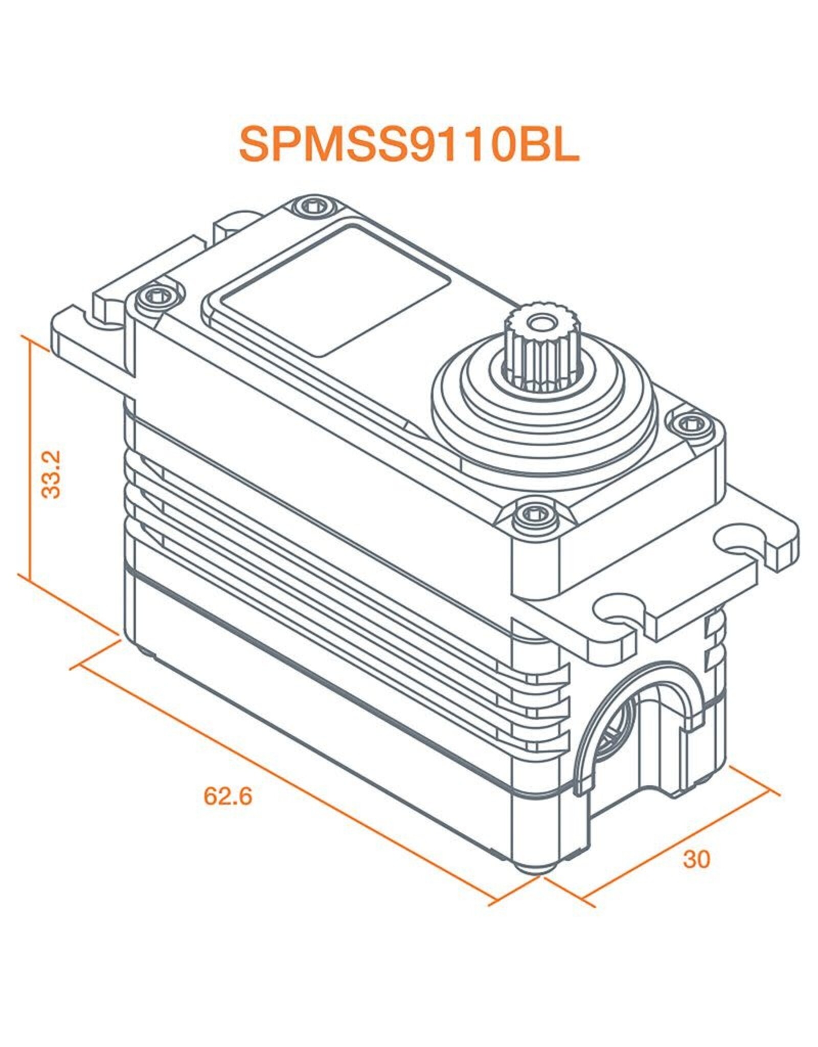 Spektrum S9110BL 1/5 Digital HV High Speed Brushless Servo