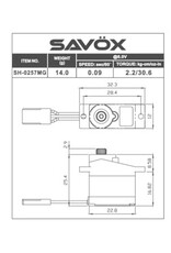 Savox Micro Digital MG Servo .09/30 @ 6V