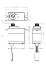 Savox Waterproof Premium Mini Digital Servo 0.10sec / 111.1oz @ 7.4V