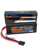 Power Hobby 5200mAh 7.4V 2S 50C LiPo Battery with Hardwired XT60 Connector w/HC Adapter