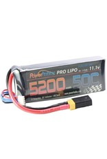 Power Hobby 5200mAh 11.1V 3S 50C LiPo Battery Hardwired XT60 & HC Adapter