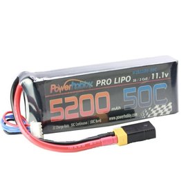 Power Hobby 5200mAh 11.1V 3S 50C LiPo Battery Hardwired XT60/HC Adapter