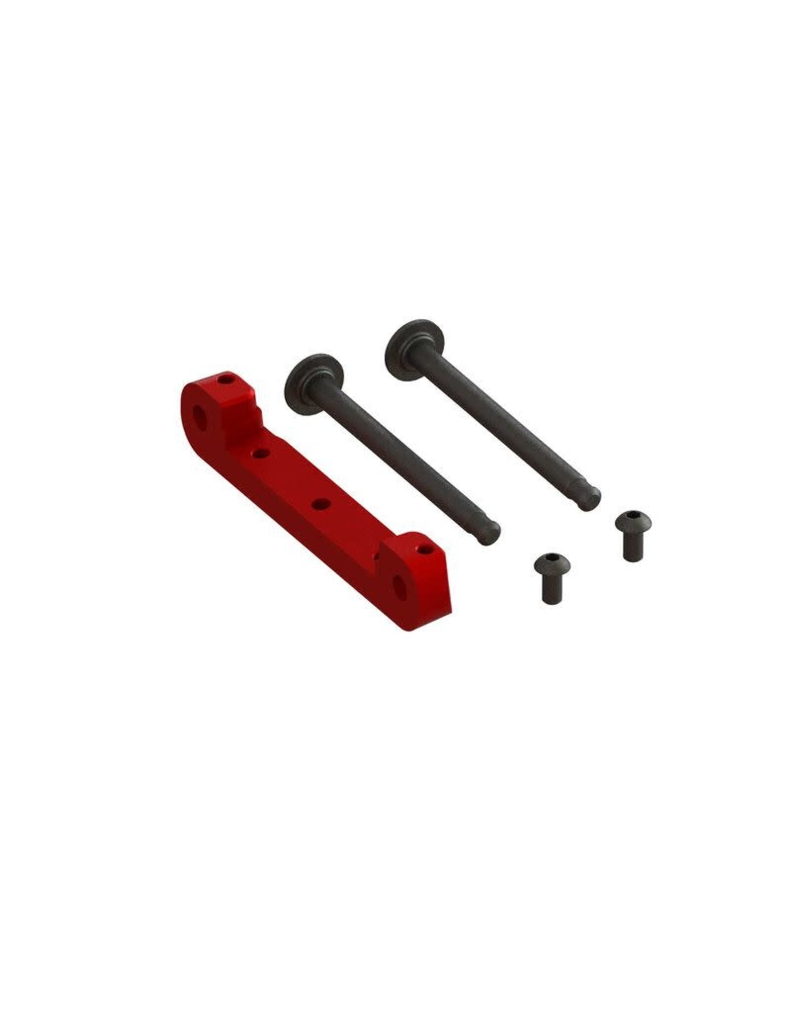 Arrma Front Upper Suspension Mount CNC Aluminum Red