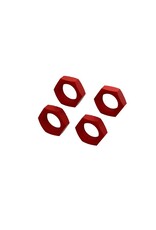 Arrma Aluminum Wheel Nut 24mm (Red) (4)