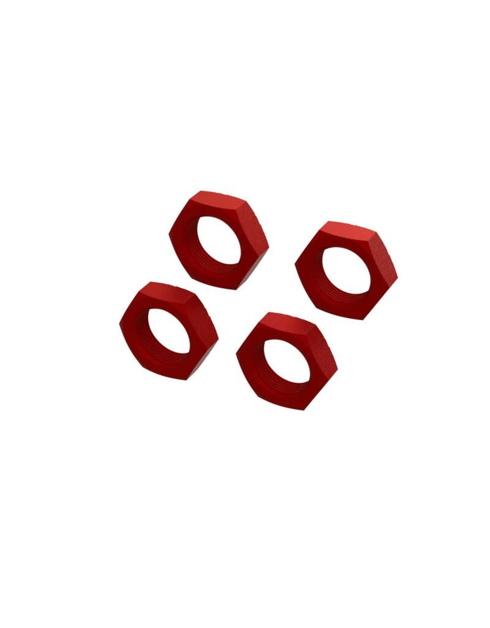 Arrma Aluminum Wheel Nut 24mm (Red) (4)