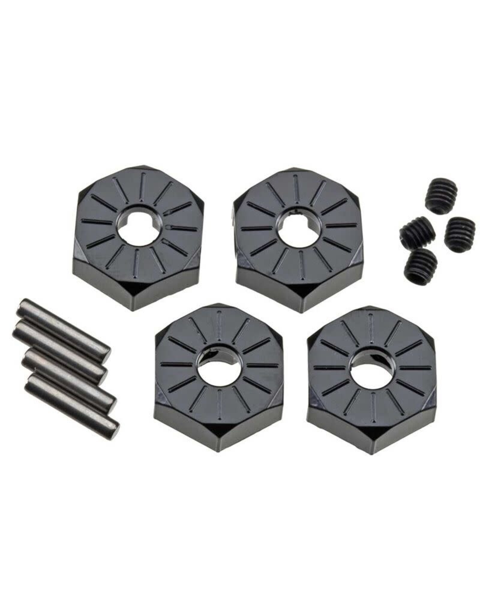 Axial Aluminum Hub Narrow 12mm Black (4)