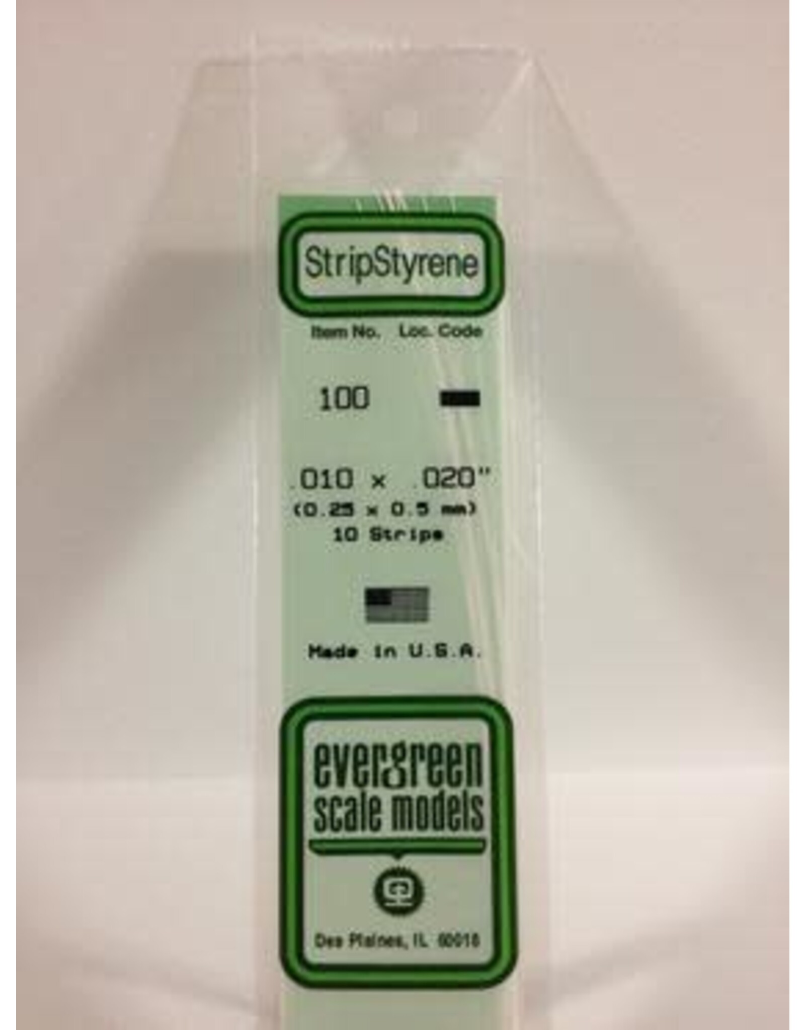 Evergreen STRIPS.010"X.020" (10/PK)