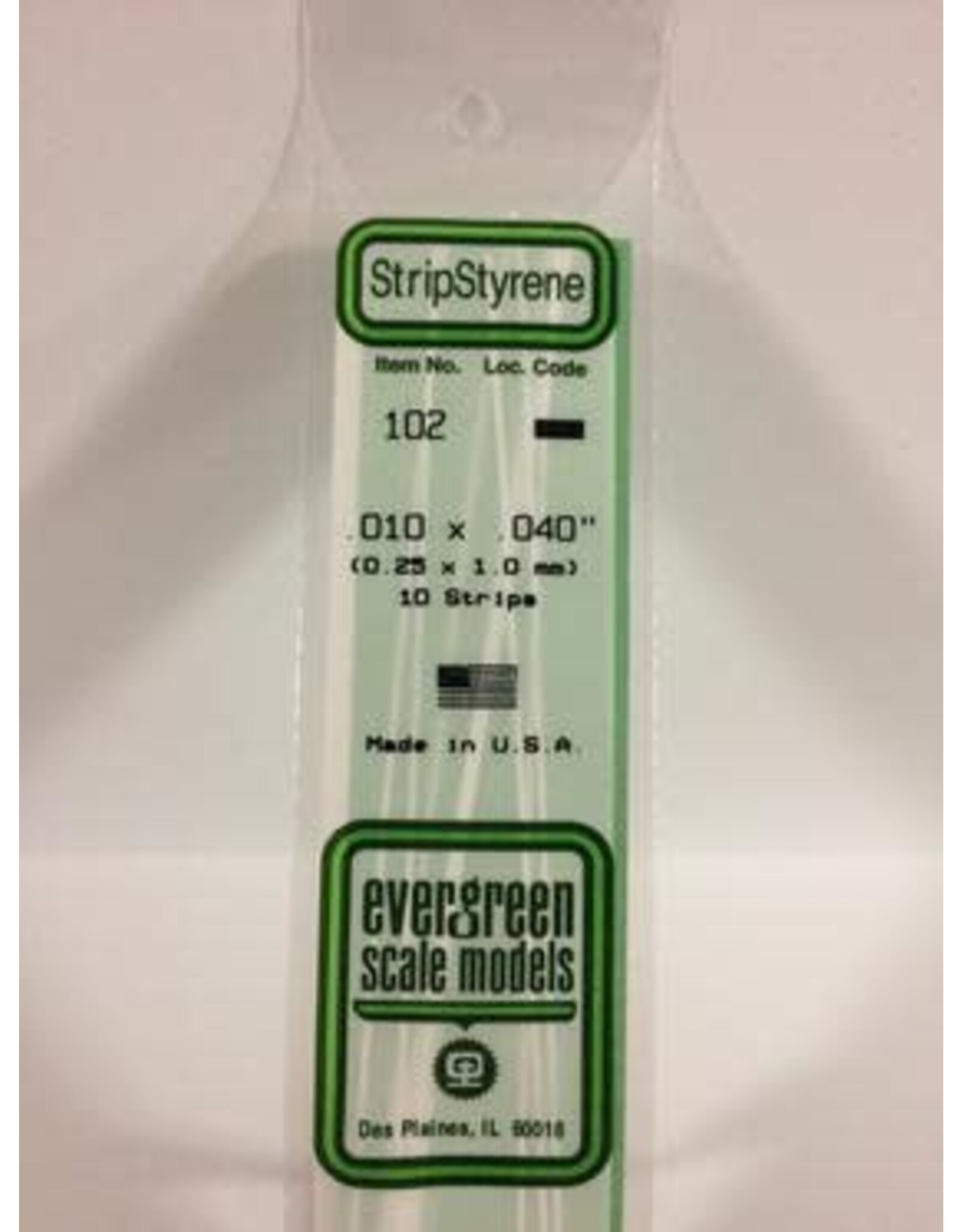 Evergreen STRIPS.010"X.040" (10/PK)