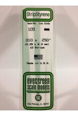Evergreen STRIPS.010"X.250" (10/PK)