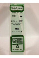 Evergreen STRIPS.015"X.020" (10/PK)