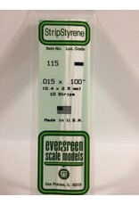Evergreen STRIPS.015"X.100" (10/PK)