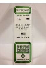 Evergreen STRIPS.015"X.125" (10/PK)