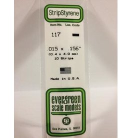 Evergreen STRIPS.015"X.156" (10/PK)
