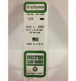 Evergreen STRIPS.015"X.250" (10/PK)