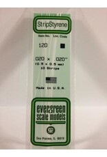 Evergreen STRIPS.020"X.020" (10/PK)