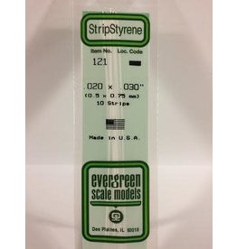 Evergreen STRIPS.020"X.030" (10/PK)