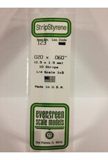 Evergreen STRIPS.020"X.060" (10/PK)