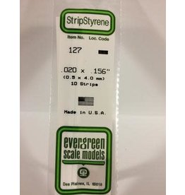Evergreen STRIPS.020"X.156" (10/PK)