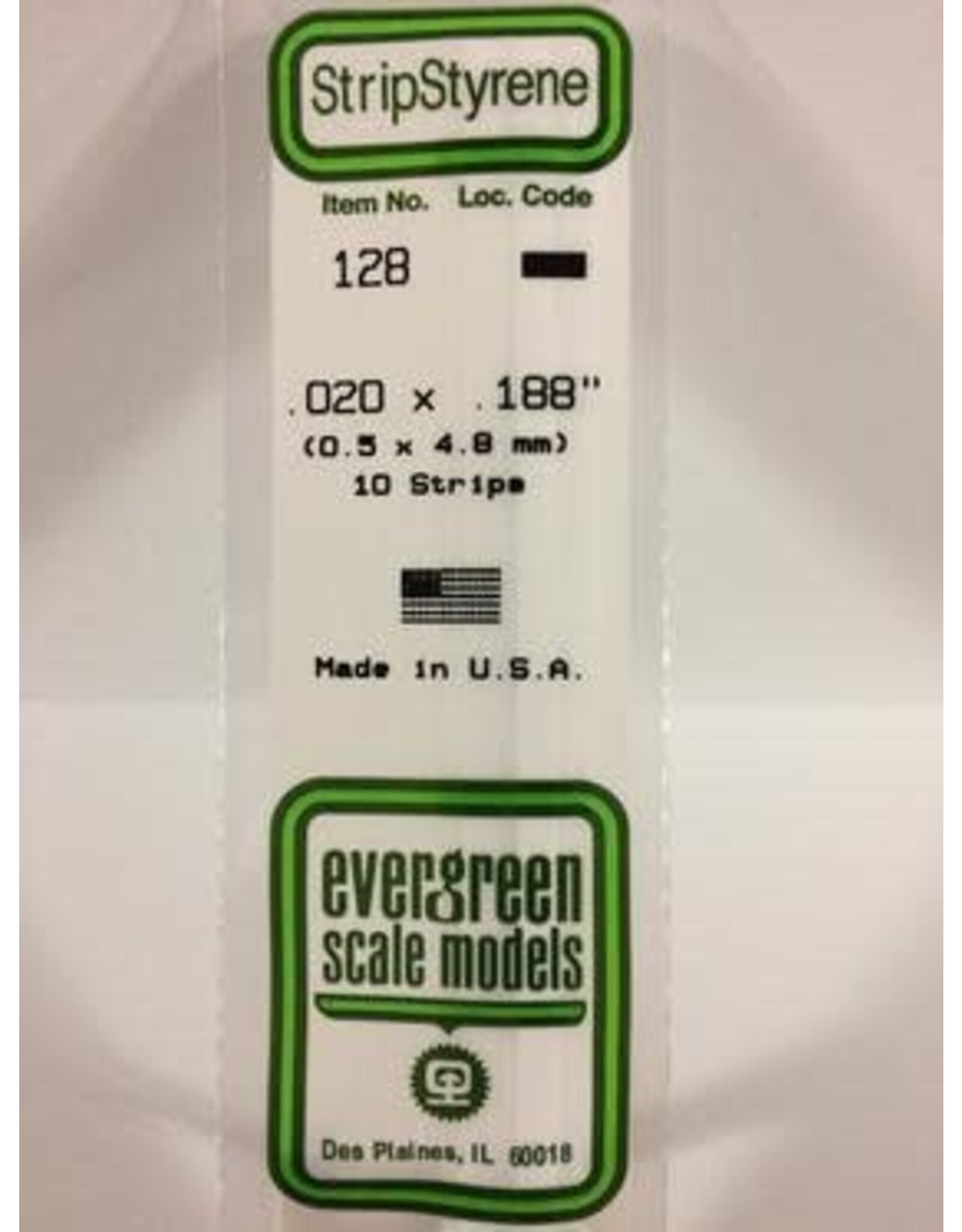 Evergreen STRIPS.020"X.188" (10/PK)
