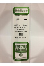 Evergreen STRIPS.020"X.250" (10/PK)