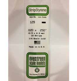 Evergreen STRIPS.020"X.250" (10/PK)