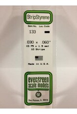 Evergreen STRIPS.030"X.060" (10/PK)