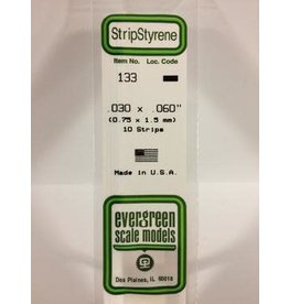 Evergreen STRIPS.030"X.060" (10/PK)