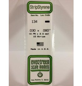 Evergreen STRIPS.030"X.080" (10/PK)